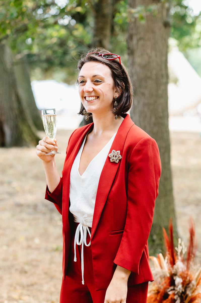 Portrait of evie the celebrant
